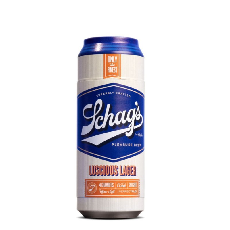 Мастурбатор – банка пива Blush Schag's Luscious Lager Masturbator Frosted, самозмащуваний, вакуум - зображення 1