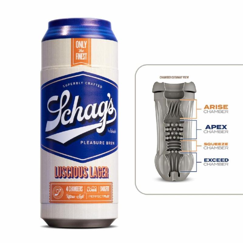 Мастурбатор – банка пива Blush Schag's Luscious Lager Masturbator Frosted, самозмащуваний, вакуум