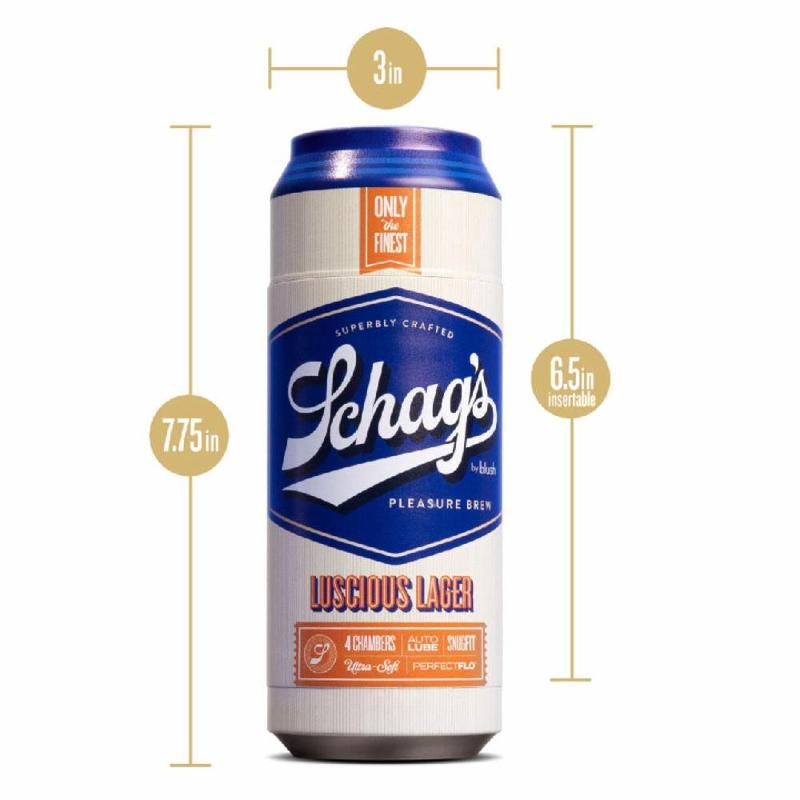 Мастурбатор – банка пива Blush Schag's Luscious Lager Masturbator Frosted, самозмащуваний, вакуум