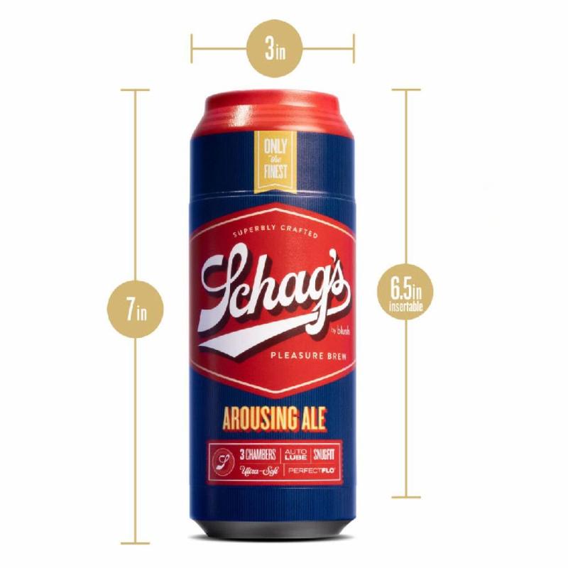 Мастурбатор – банка пива Blush Schag's Arousing Ale Masturbator – Frosted, самозмащуваний, вакуум