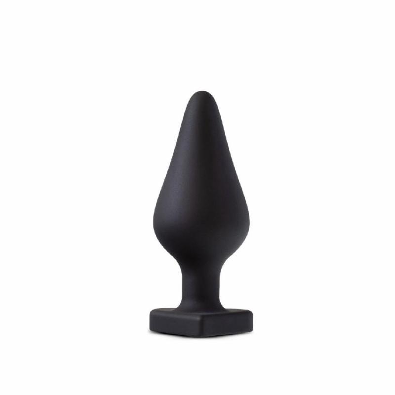 Анальна пробка Blush Temptasia – Fuck Me Anal Plug – Black, основа у вигляді сердечка - зображення 1