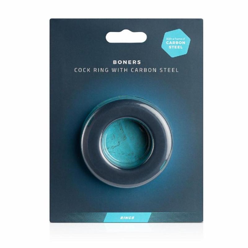 Ерекційне кільце Boners Cock Ring With Steel Core, сталеві вставки, внутрішній діаметр 3,7 см