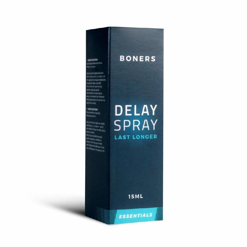 Спрей-пролонгатор Boners Delay Spray 15 мл, легкий анестетик лаурет-9 + метил лактат