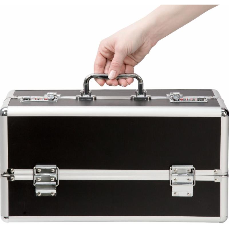 Великий кейс для зберігання секс-іграшок BMS Factory Large Lokable Vibrator Case Black,кодовий замок