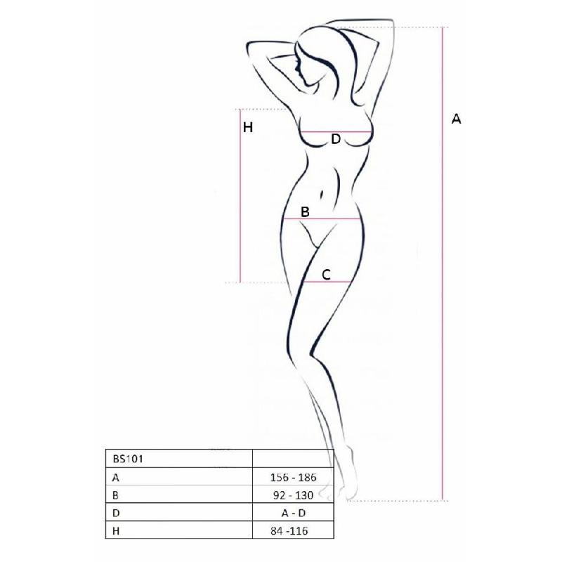 Напівпрозора мінісукня Passion BS101 One Size, white, рукава-мітенки