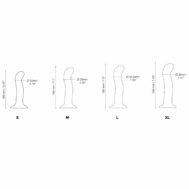 Насадка для страпона Strap-On-Me P&G-Spot Dildo, силикон, размер XL