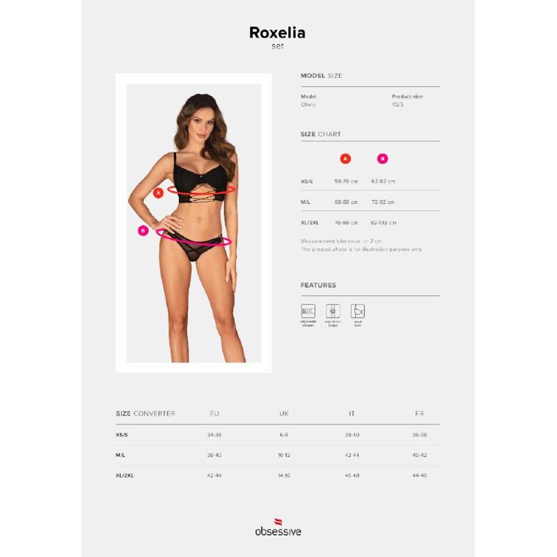 Комплект Obsessive Roxelia 2-pcs set M/L