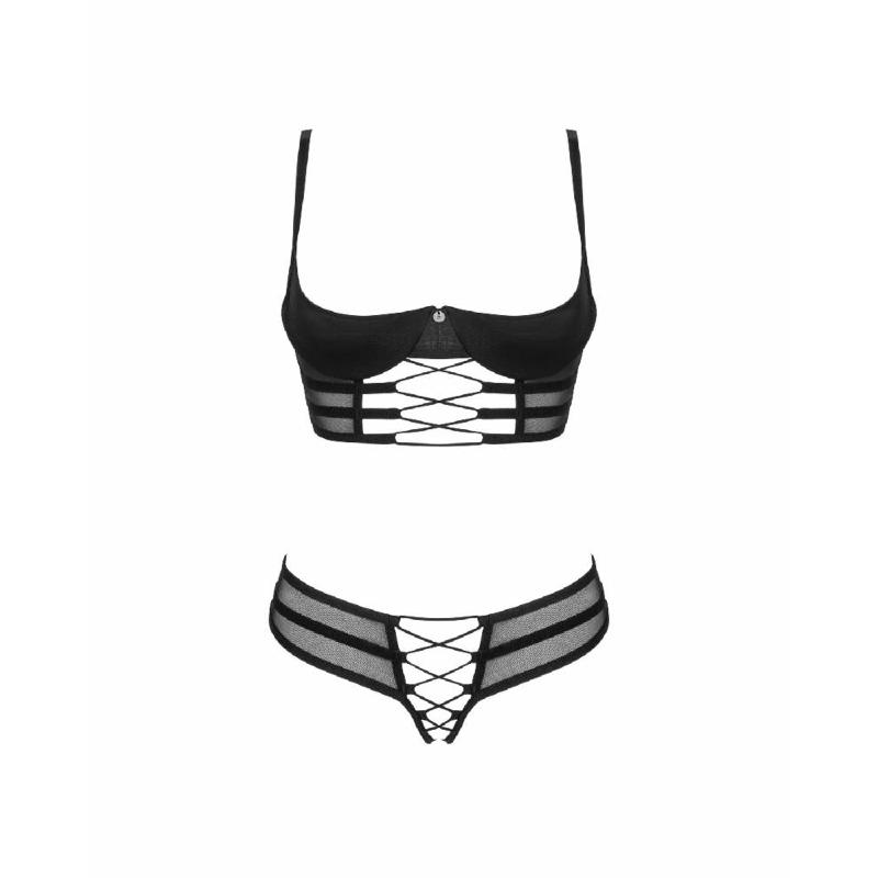 Комплект Obsessive Roxelia 2-pcs crotchless set XS/S