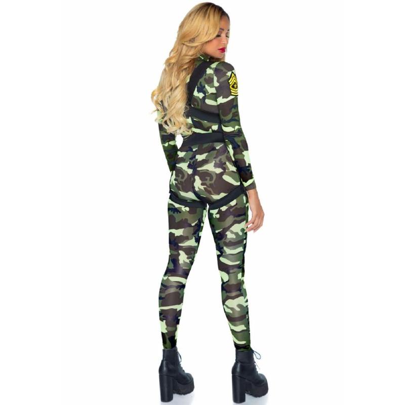 Еротичний костюм десантниці Leg Avenue Pretty Paratrooper M, комбінезон, портупея