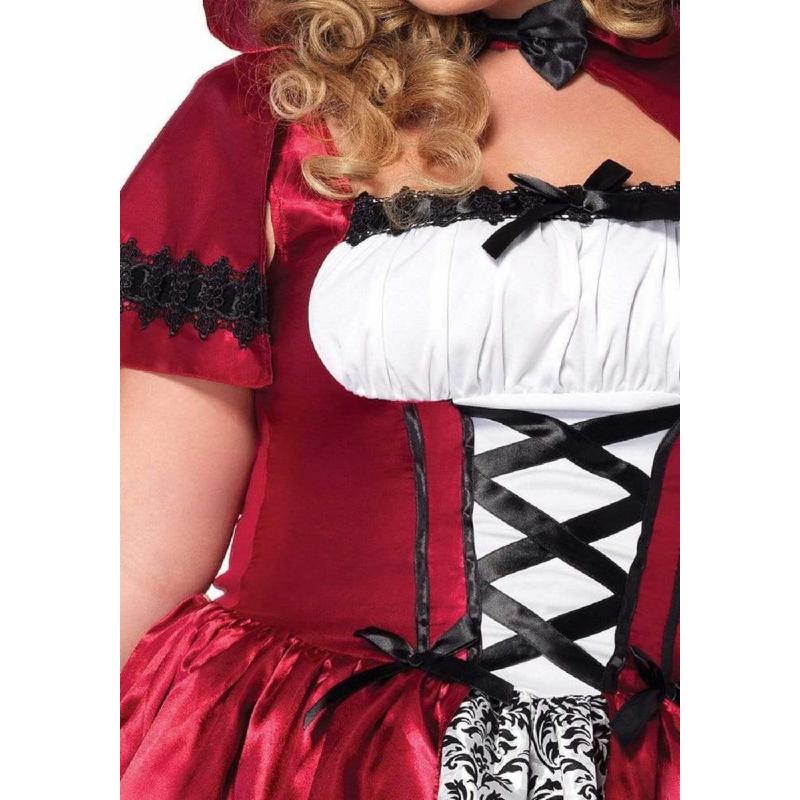 Еротичний костюм Червоної шапочки Leg Avenue Gothic Red Riding Hood 3X–4X, сукня, накидка