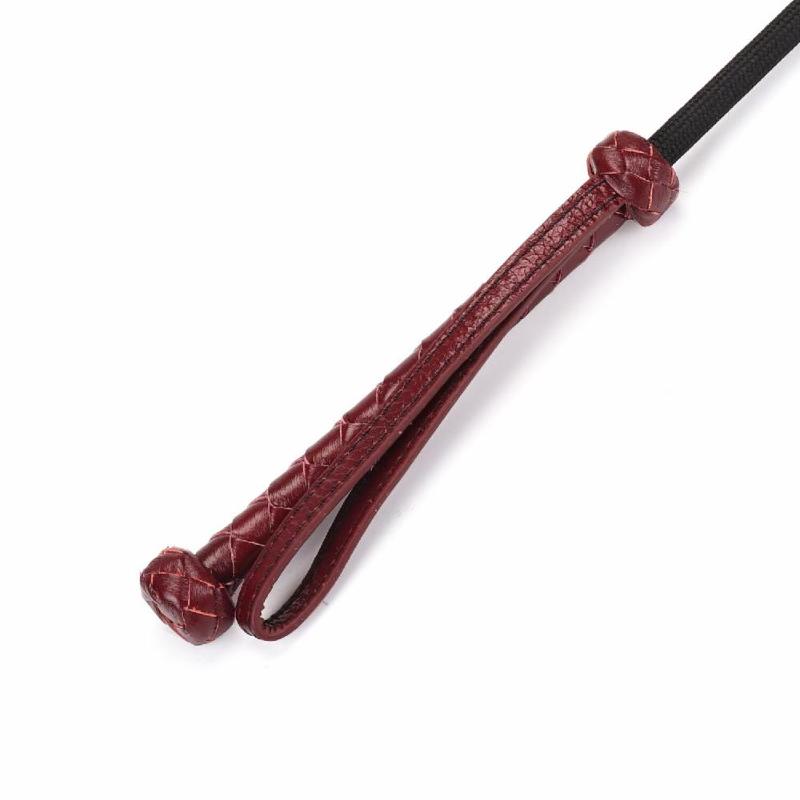 Шльопалка-сердечко Liebe Seele Wine Red Riding Crop with Heart-Shape Tip, натуральна шкіра