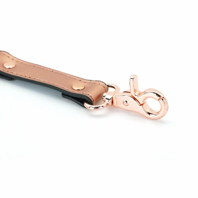 Хрестовина для фіксації Liebe Seele Rose Gold Memory Hog Tie, натуральна шкіра, рожеве золото