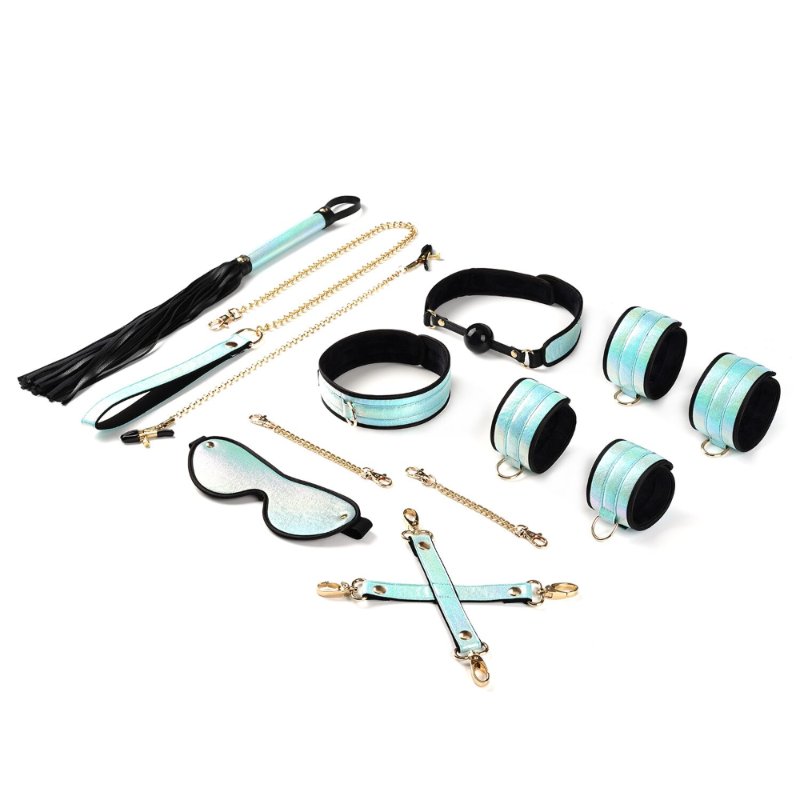 БДСМ-набір Liebe Seele Vivid Sky 8 Pieces Set, 8 аксесуарів, екошкіра на оксамитовій основі - зображення 1