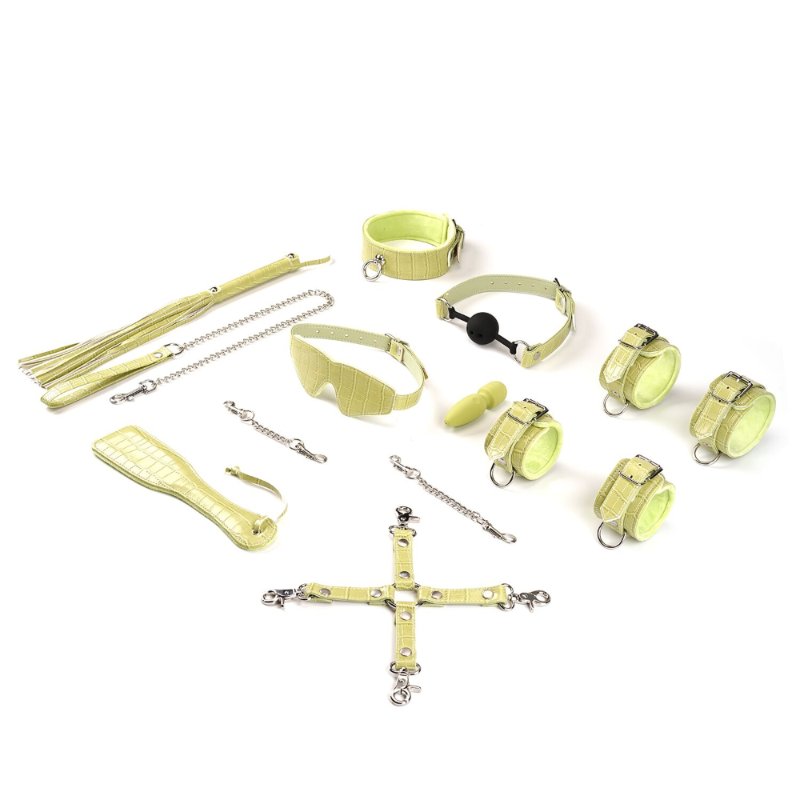 БДСМ-набір для початківців Liebe Seele Macaron 9pcs Bondage Kit-Melon, 9 предметів, мініванд - зображення 1
