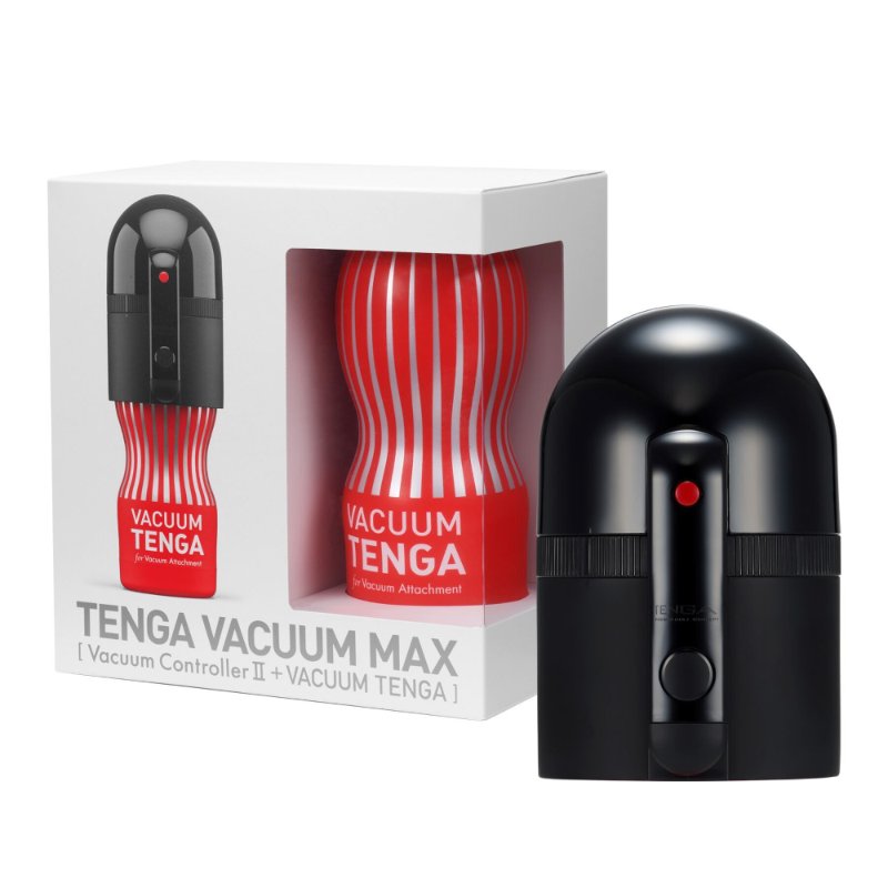 Вакуумна насадка Tenga VACUUM MAX + мастурбатор Tenga Vacuum Cup, 5 режимів роботи - зображення 1