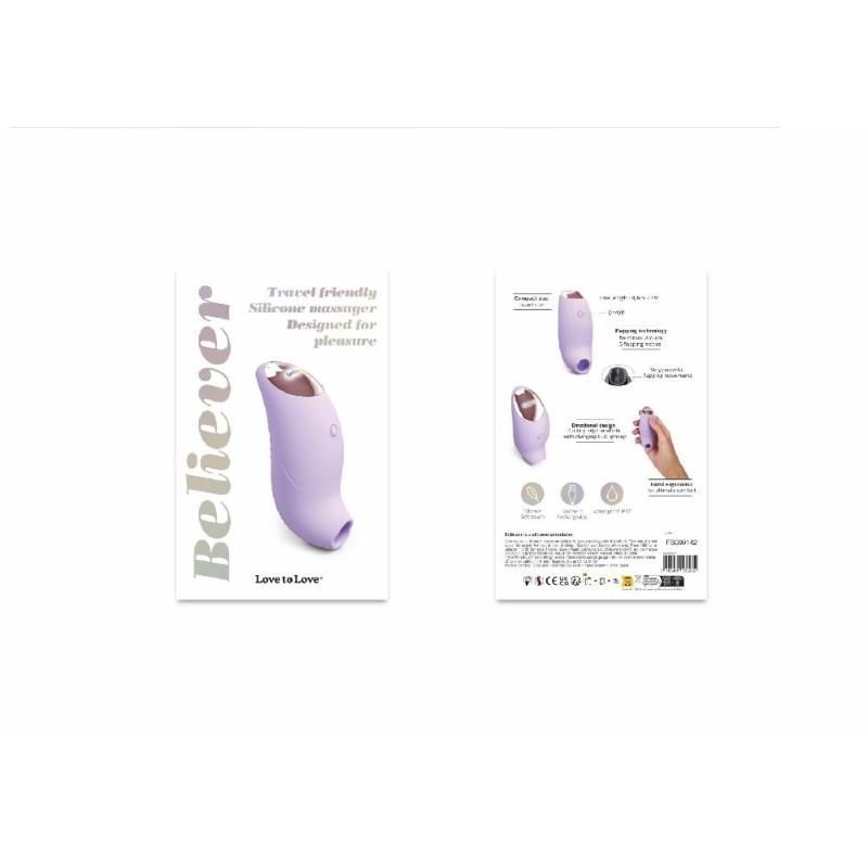 Вакуумний кліторальний стимулятор Love To Love BELIEVER – VIVA MAUVE