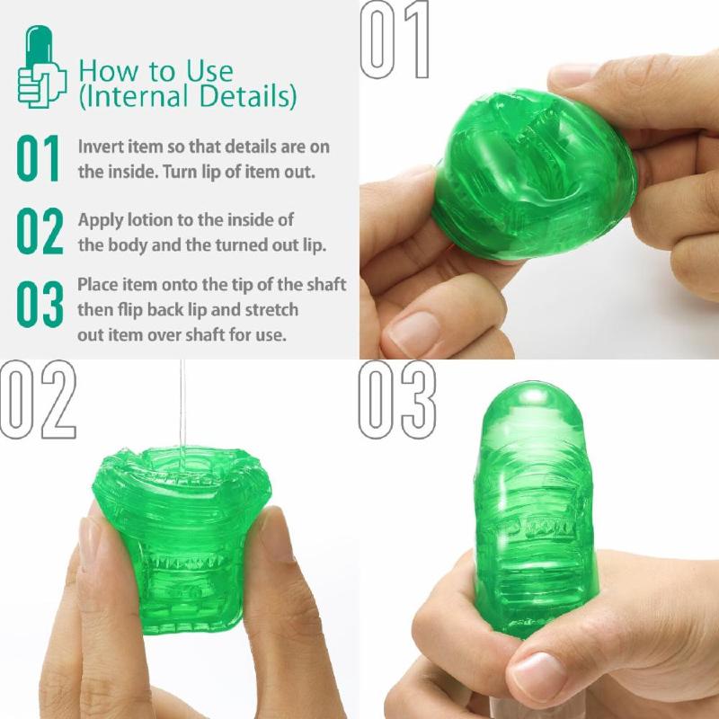 Унісекс-стимулятор Tenga UNI Diamond, білий, із зубчастим рельєфом, лубрикант у комплекті