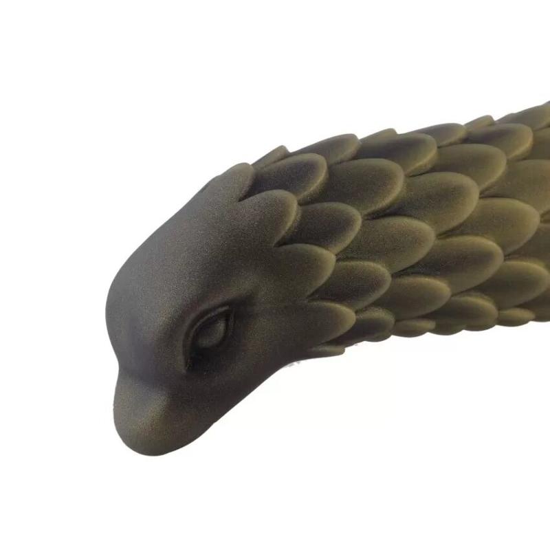 Фалоімітатор для секс-машин Hismith 8.5″ Squama Beast Silicone Dildo Monster Series, KlicLok