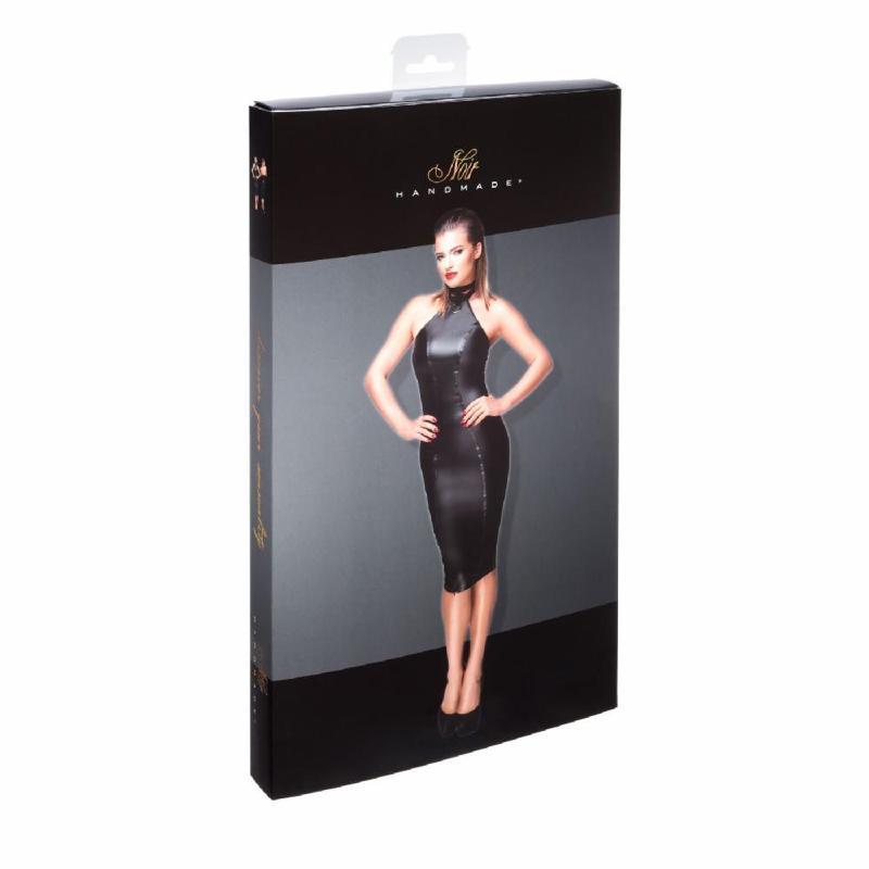 Сукня-олівець з мокрим ефектом Noir Handmade F160 Powerwetlook pencil dress, XXL