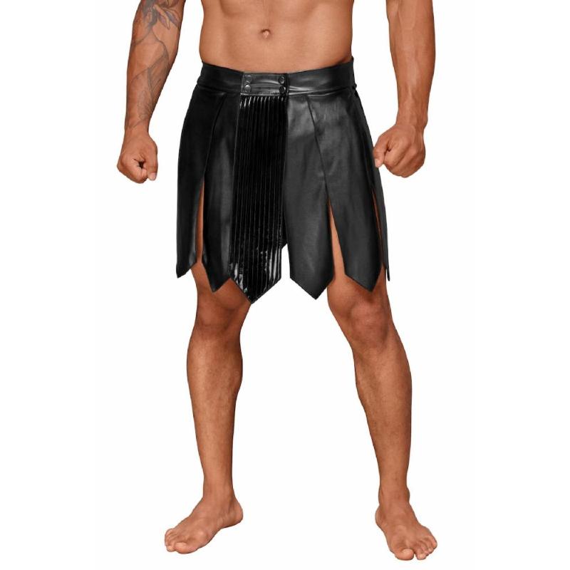 Чоловіча спідниця гладіатора Noir Handmade H053 Eco leather men's gladiator skirt, M, екошкіра