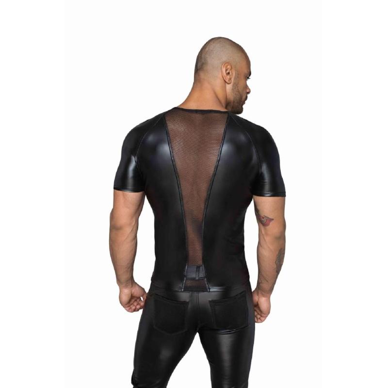 Футболка з мокрим ефектом Noir Handmade H056 Men's T-shirt made of powerwetlook, S