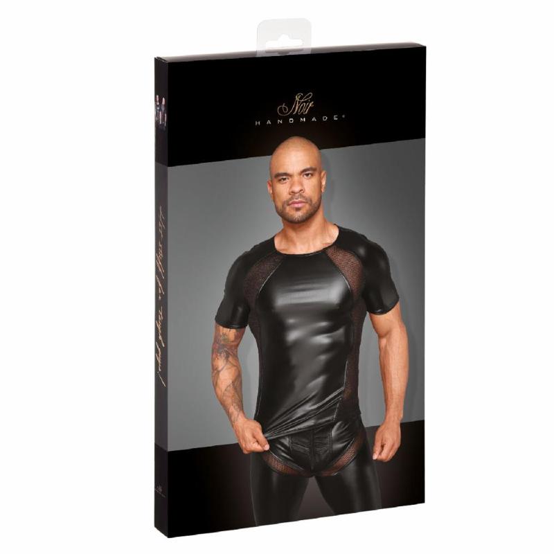 Футболка з мокрим ефектом Noir Handmade H056 Men's T-shirt made of powerwetlook, M