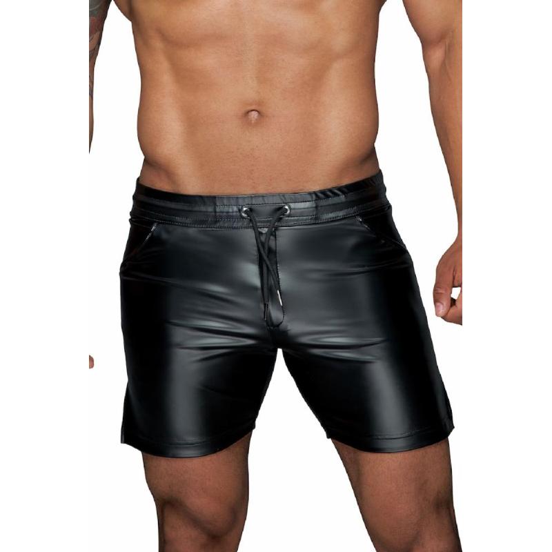Чоловічі шорти з мокрим ефектом Noir Handmade H061 Powerwetlook shorts, XXL