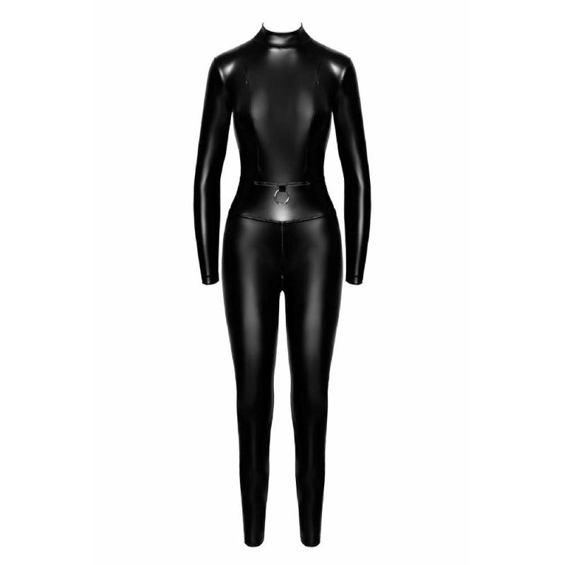 Комбінезон Noir Handmade F319 Caged, L, під латекс, довгий рукав, з доступом, кільце на поясі