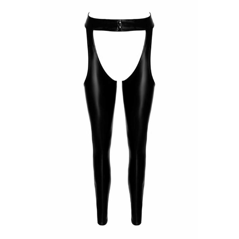 Легінси Noir Handmade F323 Rebel, M, black, під латекс, з відкритими стегнами та сідницями