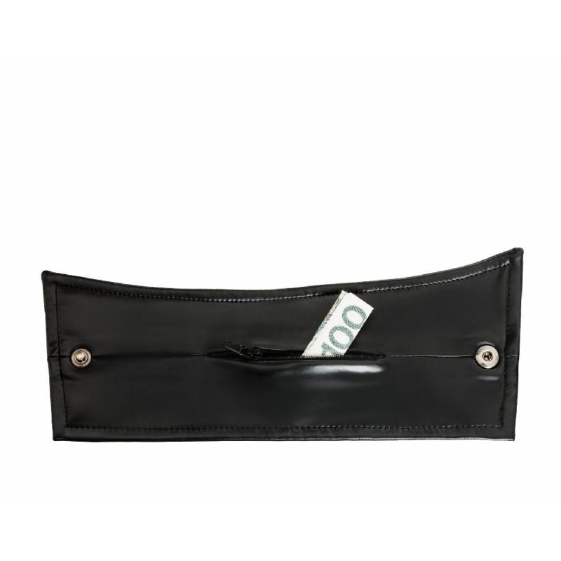 Чоловічі браслети з потайним гаманцем Noir Handmade H075, пара, під латекс, потайна блискавка