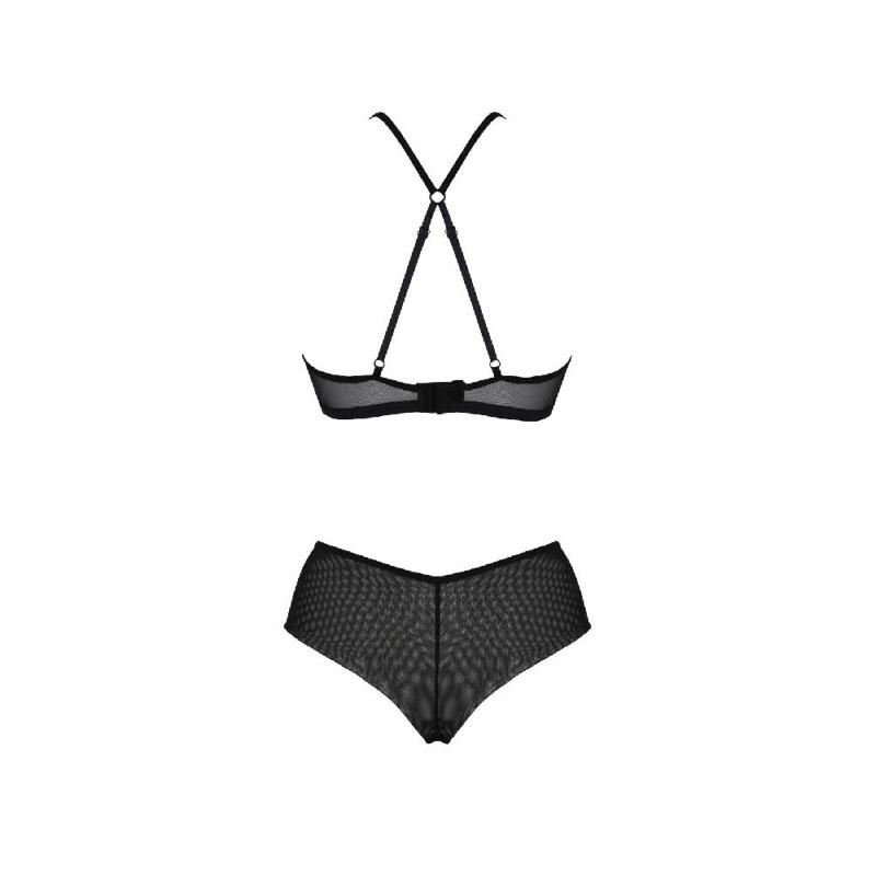 Комплект Passion KERRIA BIKINI black, XXL/XXXL, бралет і трусики-бікіні