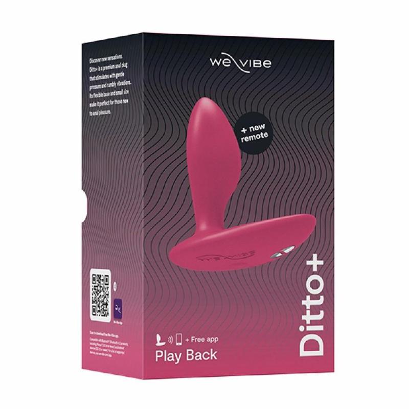 Анальна смарт-вібропробка We-Vibe Ditto+ Cosmic Pink, 10 режимів, пульт ДК