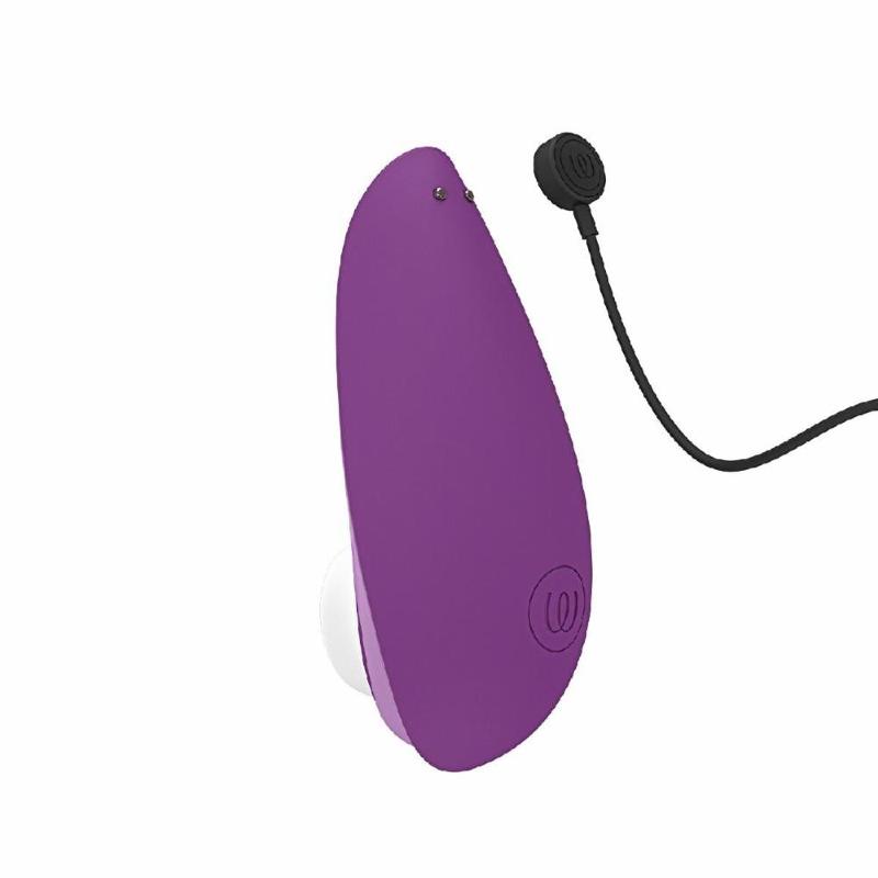 Вакуумний кліторальний стимулятор Womanizer Liberty 2 Purple, 8 режимів, магнітна кришечка