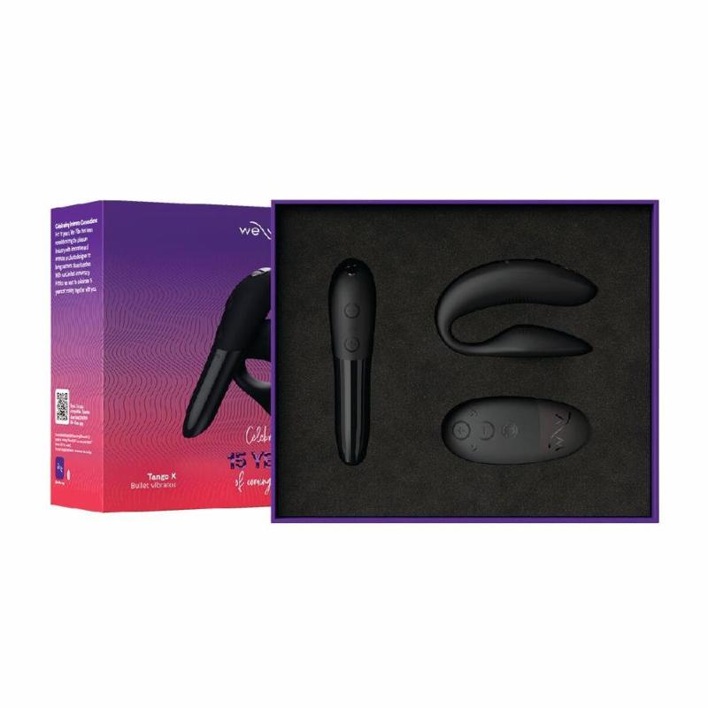 Подарунковий набір We-Vibe 15 Year Anniversary Collection, смарт-вібратор для пар + віброкуля