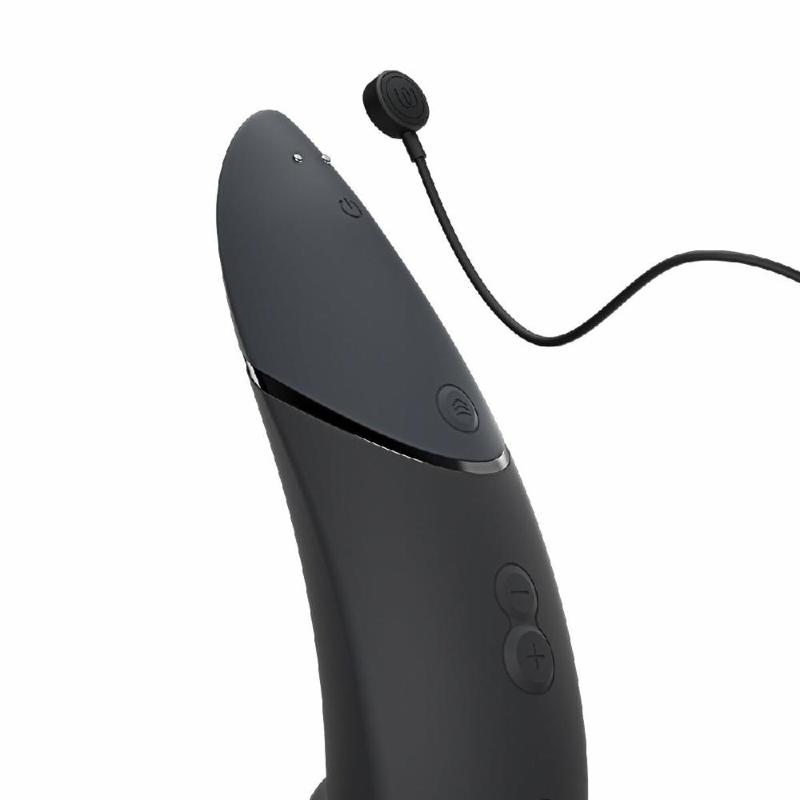 Вакуумний кліторальний стимулятор Womanizer Next Black, 3D Pleasure Air, 14 рівнів інтенсивності
