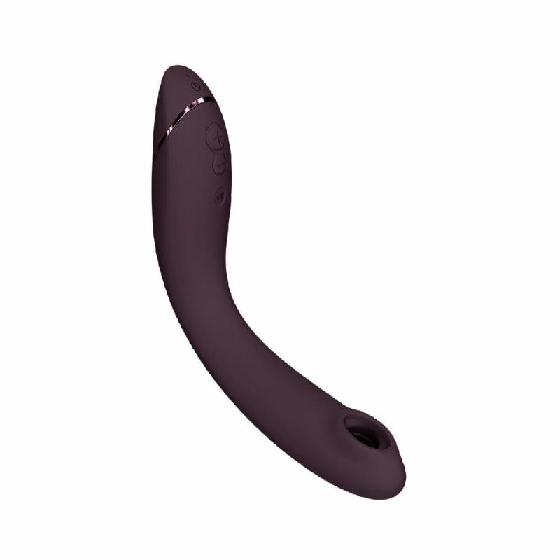 Вакуумний стимулятор для точки G та клітора з вібрацією Womanizer OG Aubergine, 12 рівнів, 3 режими
