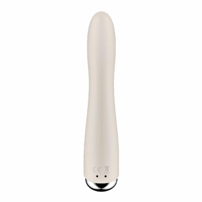 Вібратор точки G з обертанням Satisfyer Spinning Vibe 1 Beige, 2 мотори