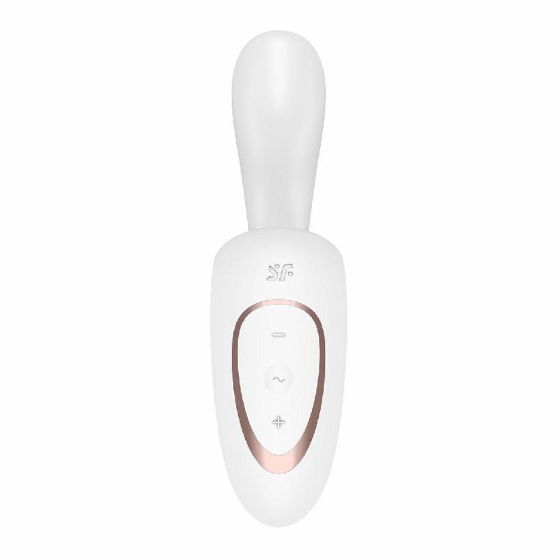 Вагінально-кліторальний вібратор Satisfyer G for Goddess 1 White, 2 мотори