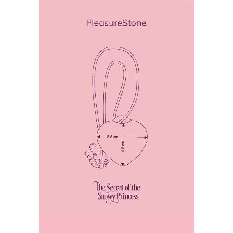 Мінівібратор «Сердечко» FairyGasm PleasureStone red, 9 режимів, на шнурку