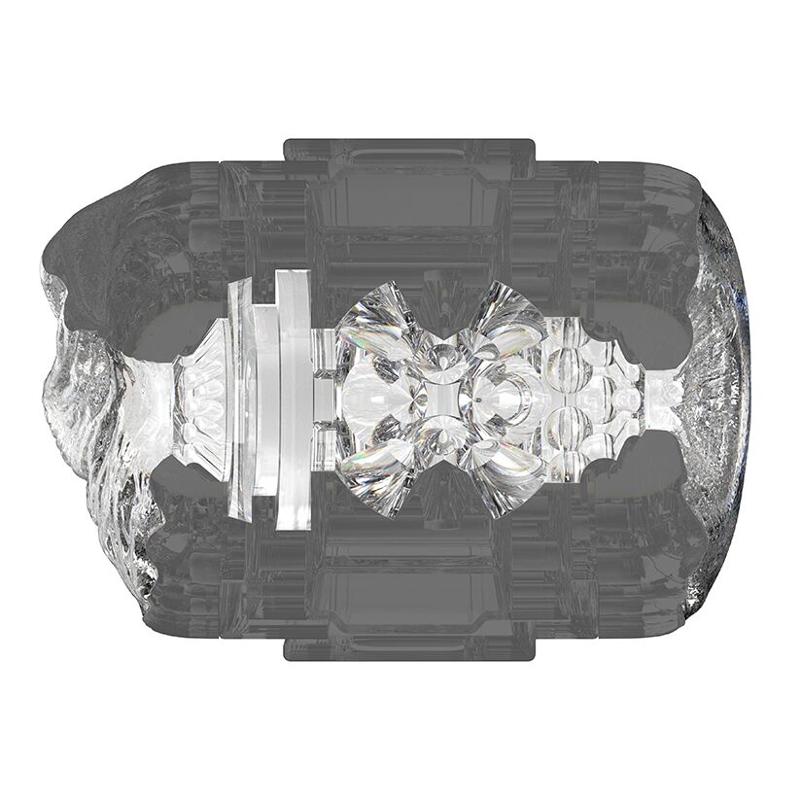 Двосторонній мастурбатор Fleshlight Quickshot Stoya, компактний, наскрізний, зі зліпка вульви та ануса