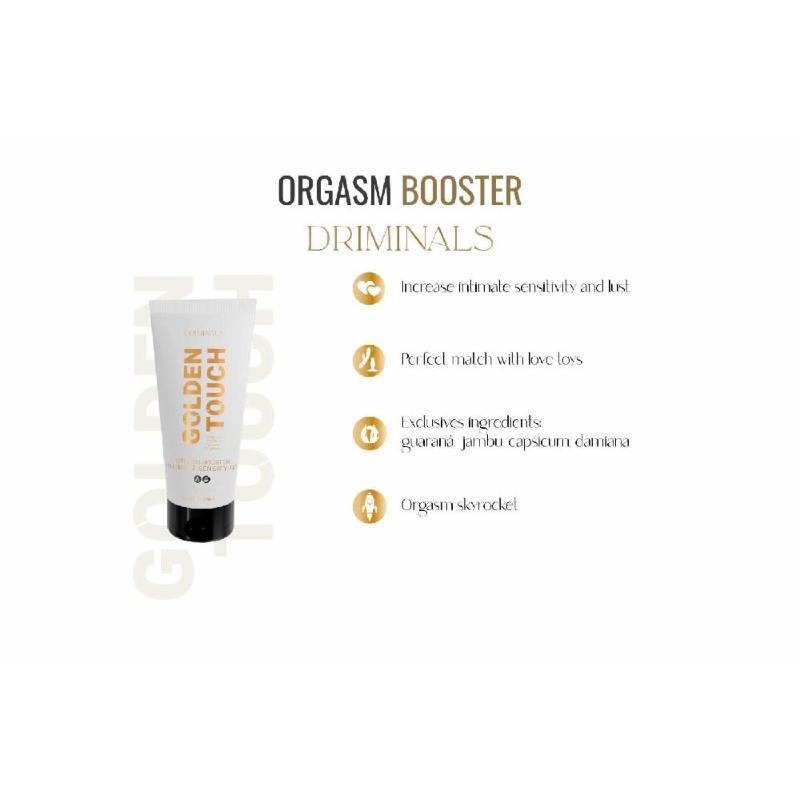 Збуджувальний гель для клітора Driminals Golden Touch Orgasm Booster, 30 мл, розігрів та поколювання
