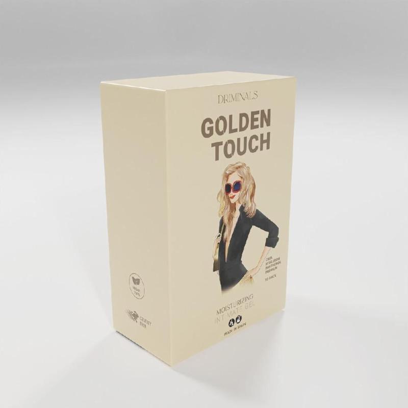 Набір пробников екстразволожувального гель-лубриканту Driminals Golden Touch (10 x 4 мл) - зображення 1