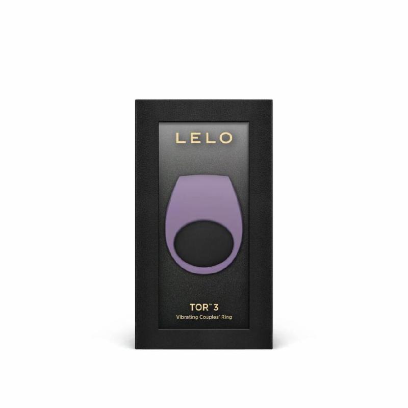 Ерекційне кільце з вібрацією LELO Tor 3 Violet Dusk, керування зі смартфона