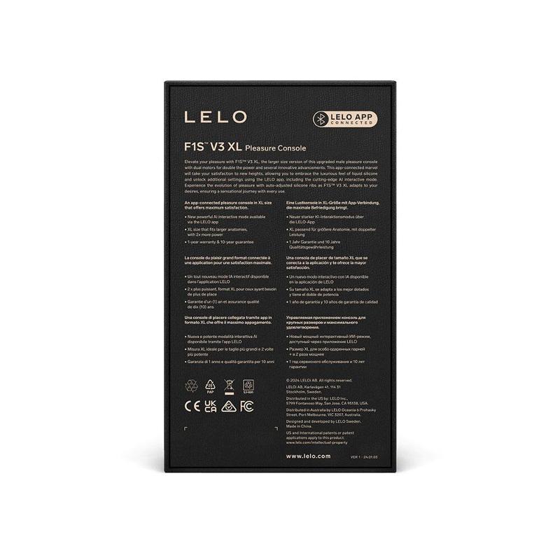 Смарт-мастурбатор LELO F1S V3 XL Red, збільшений, 2 мотори, 8 режимів, стимуляція звуковими хвилями