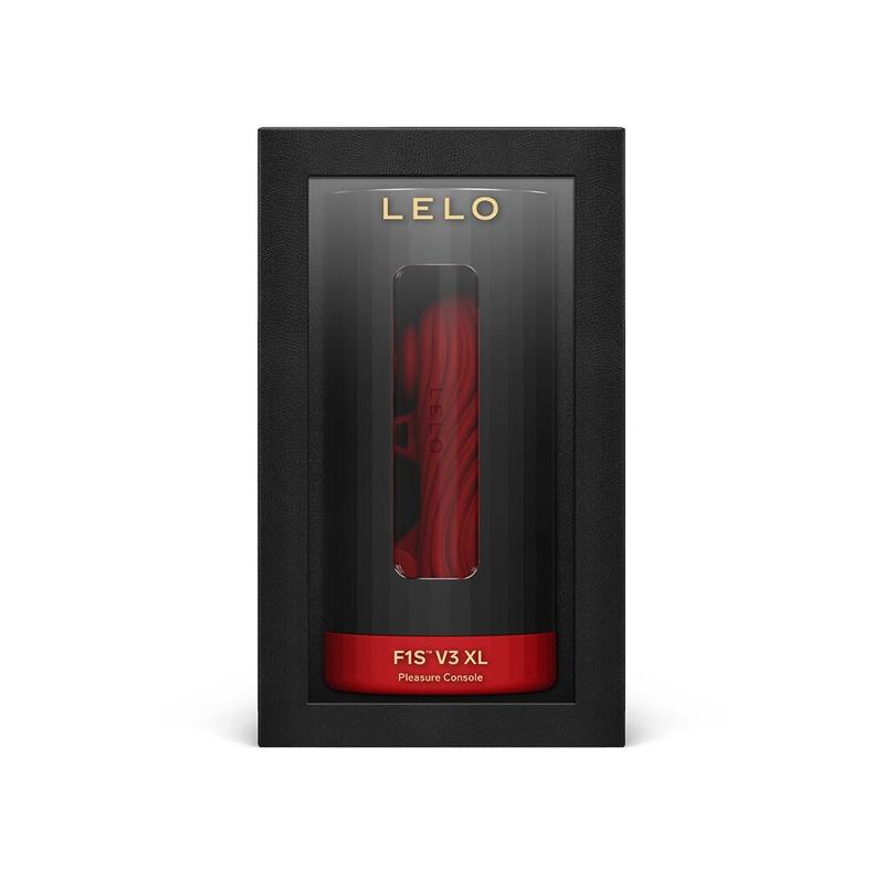 Смарт-мастурбатор LELO F1S V3 XL Red, збільшений, 2 мотори, 8 режимів, стимуляція звуковими хвилями