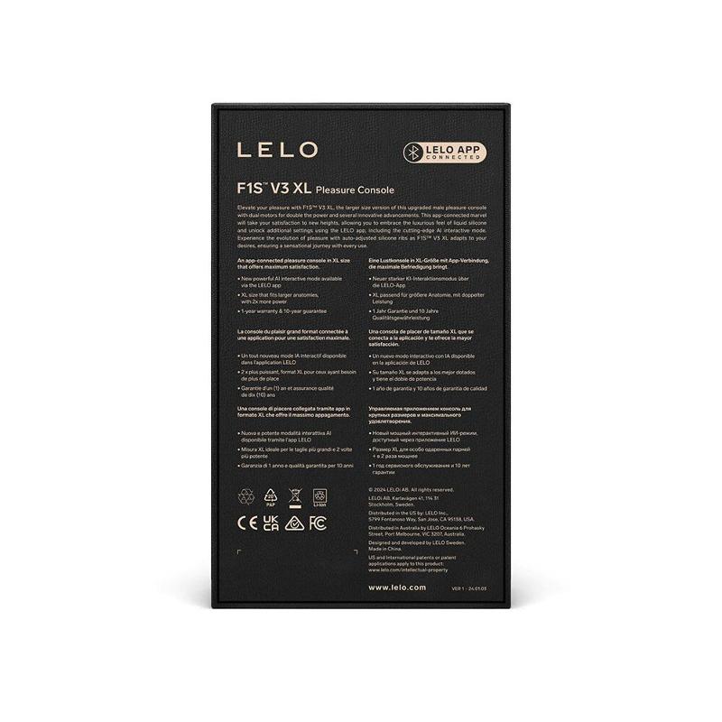 Смарт-мастурбатор LELO F1S V3 XL Teal, збільшений, 2 мотори, 8 режимів, стимуляція звуковими хвилями