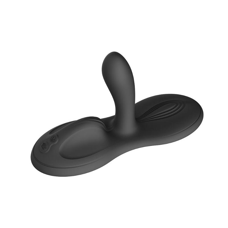 Sit-on-top смарт-вібратор Zalo – Flora Smart Vibrating Pad Obsidian Black, 9 моторів - зображення 1