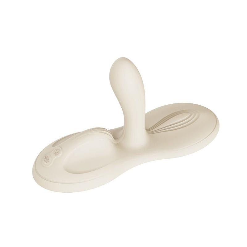 Sit-on-top смарт-вібратор Zalo – Flora Smart Vibrating Pad Ivory White, 9 моторів - зображення 1