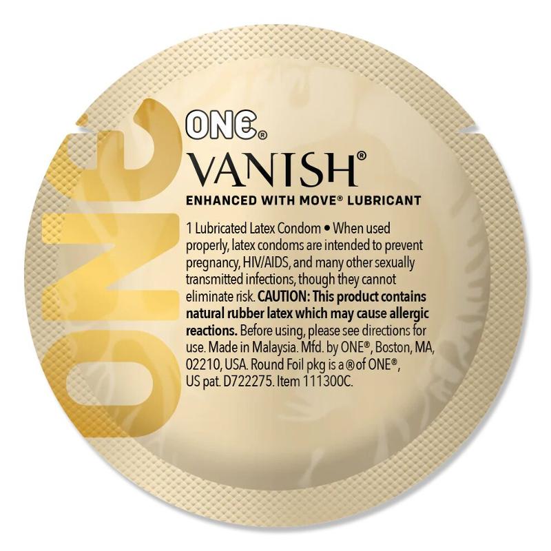 Набір презервативів ONE Vanish Hyperthin, 100 шт, ультратонкі, зі змазкою, паковання-тубус