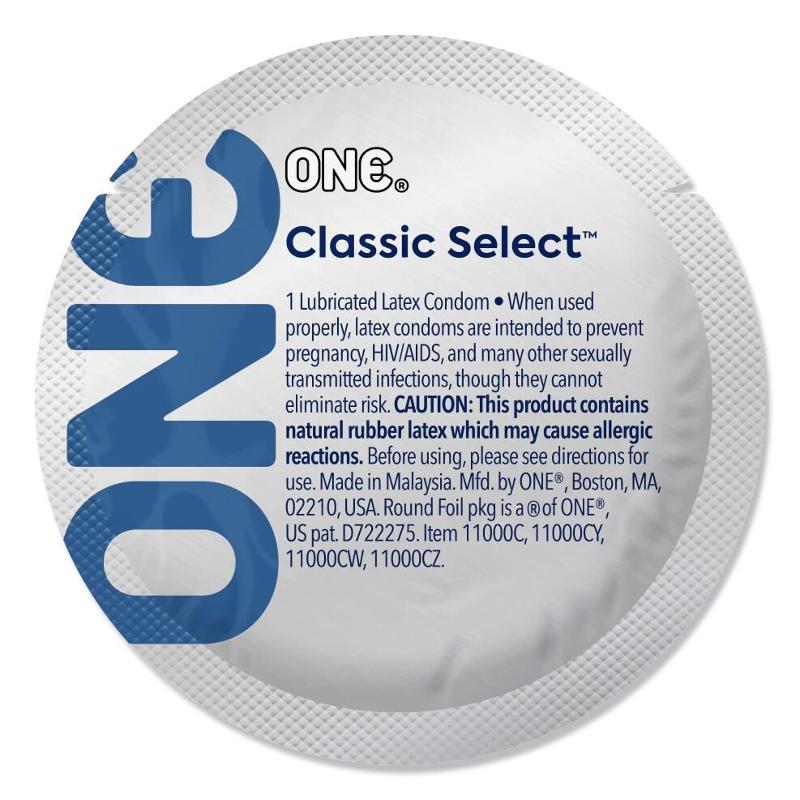 Презерватив ONE Classic Select Artist Collection, 1 шт, гладенький, зі змазкою, дизайнерське паковання